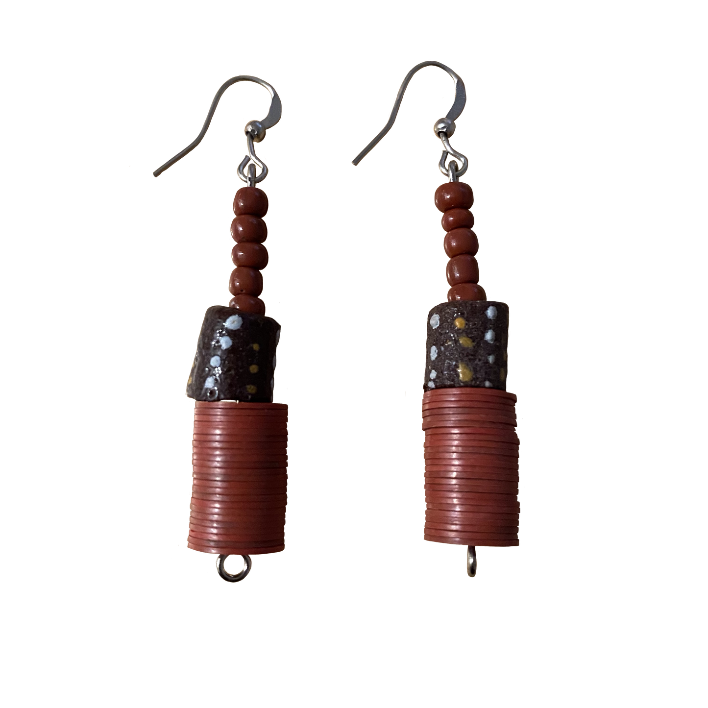 Clay Beaded Earrings