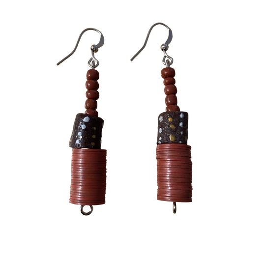 Clay Beaded Earrings