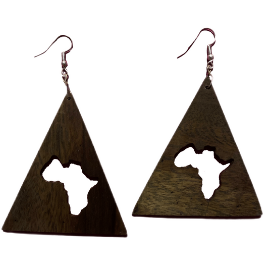 Triangular african Wooden Warrings