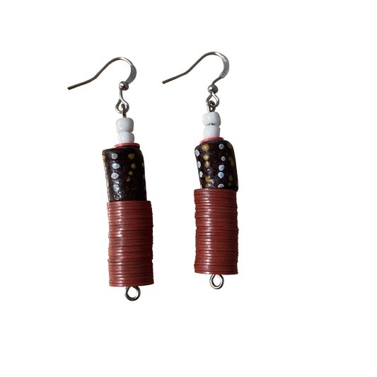 Clay Beaded Earrings