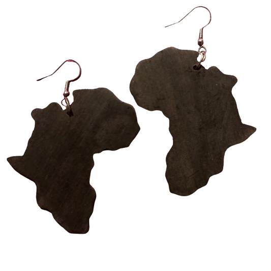 Africa Wooden Earrings (medium)